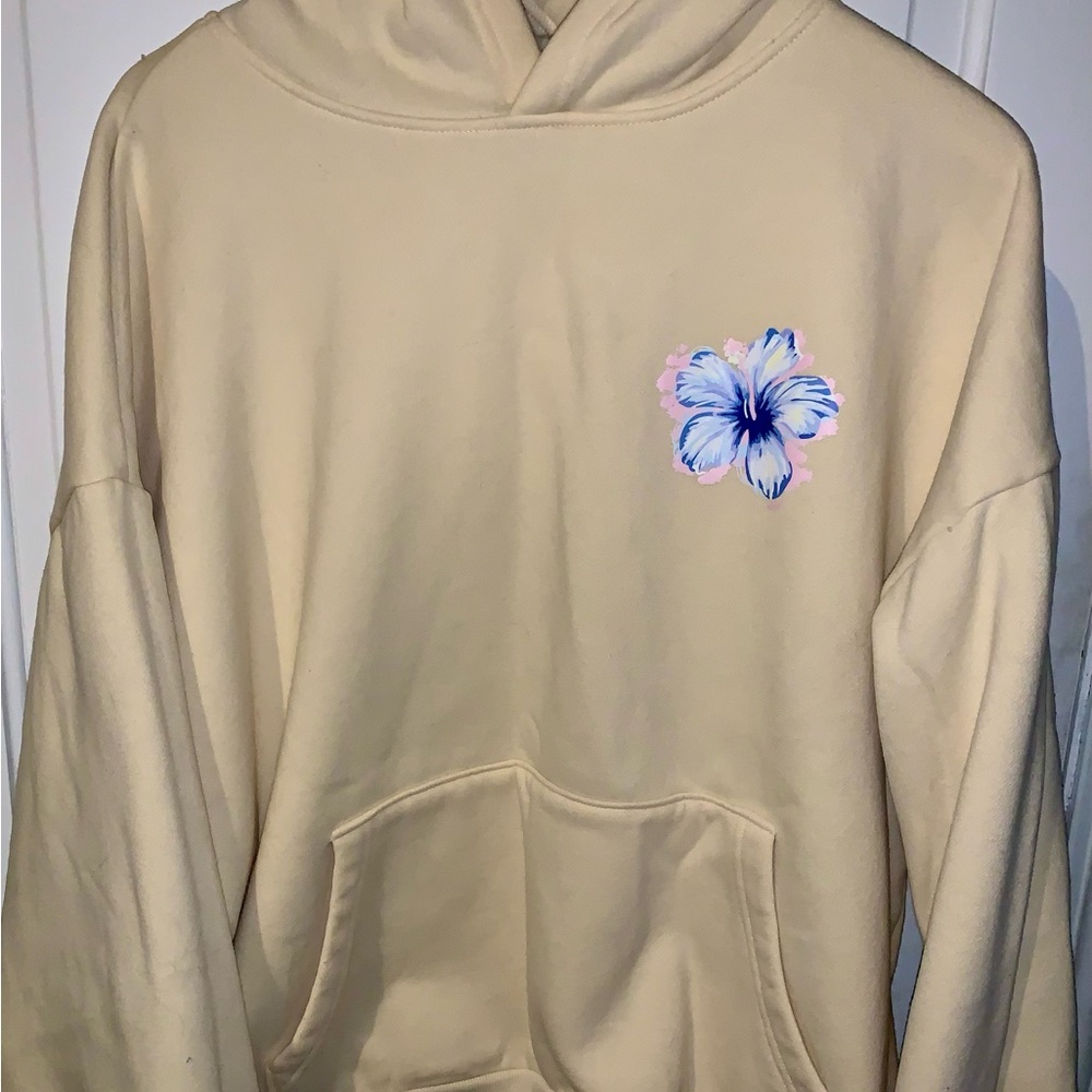 Edikted Tropical Bloom Hoodie worn once